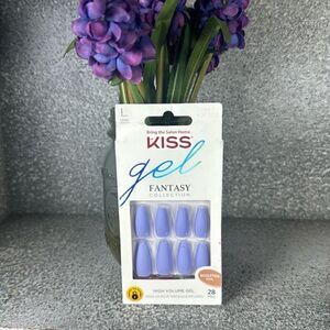 KISS Fantasy Gel Press On Nails, Long, Purple
